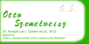 otto szemelveisz business card